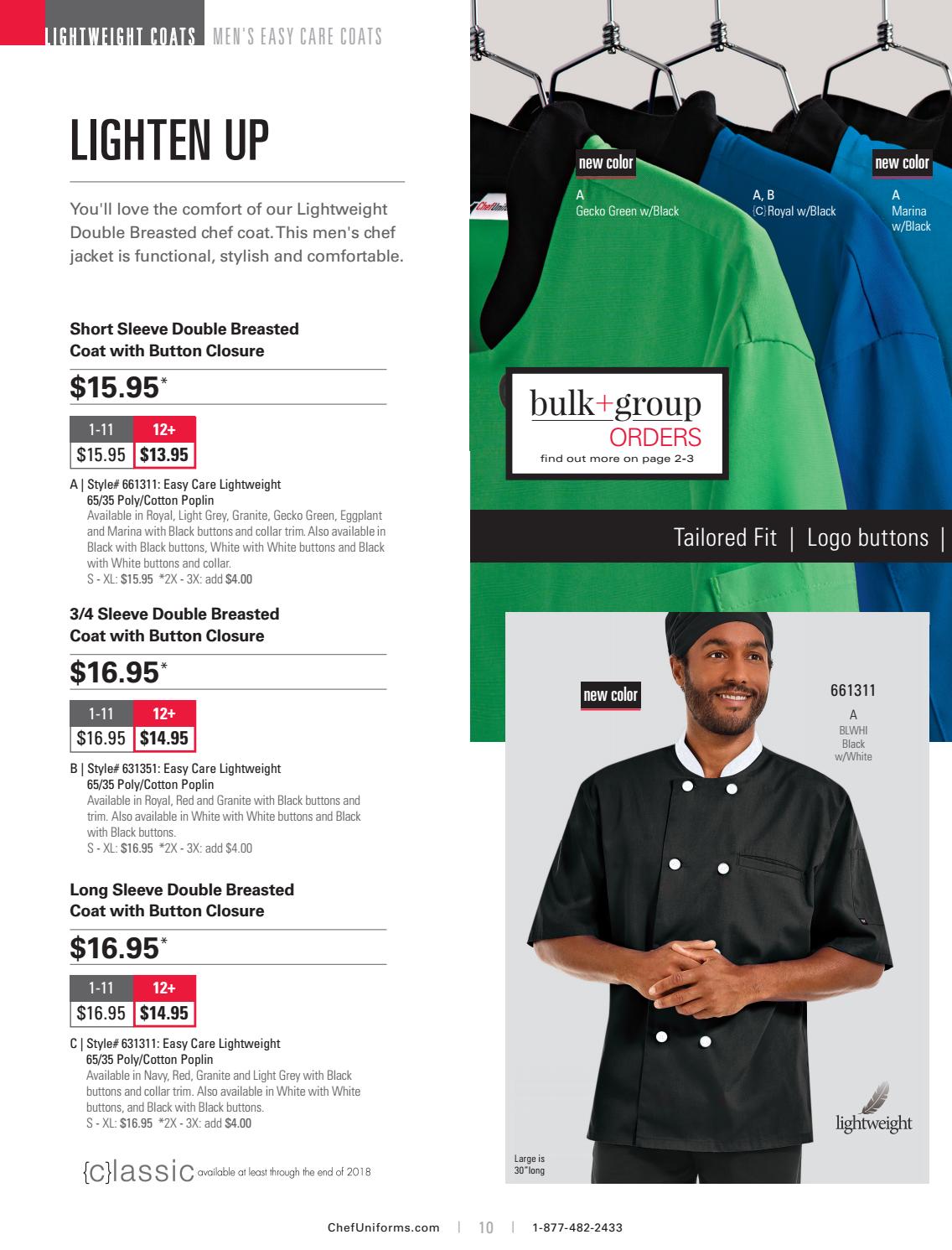 Chef Uniforms Digital Catalog 144 by Uniform Advantage Issuu