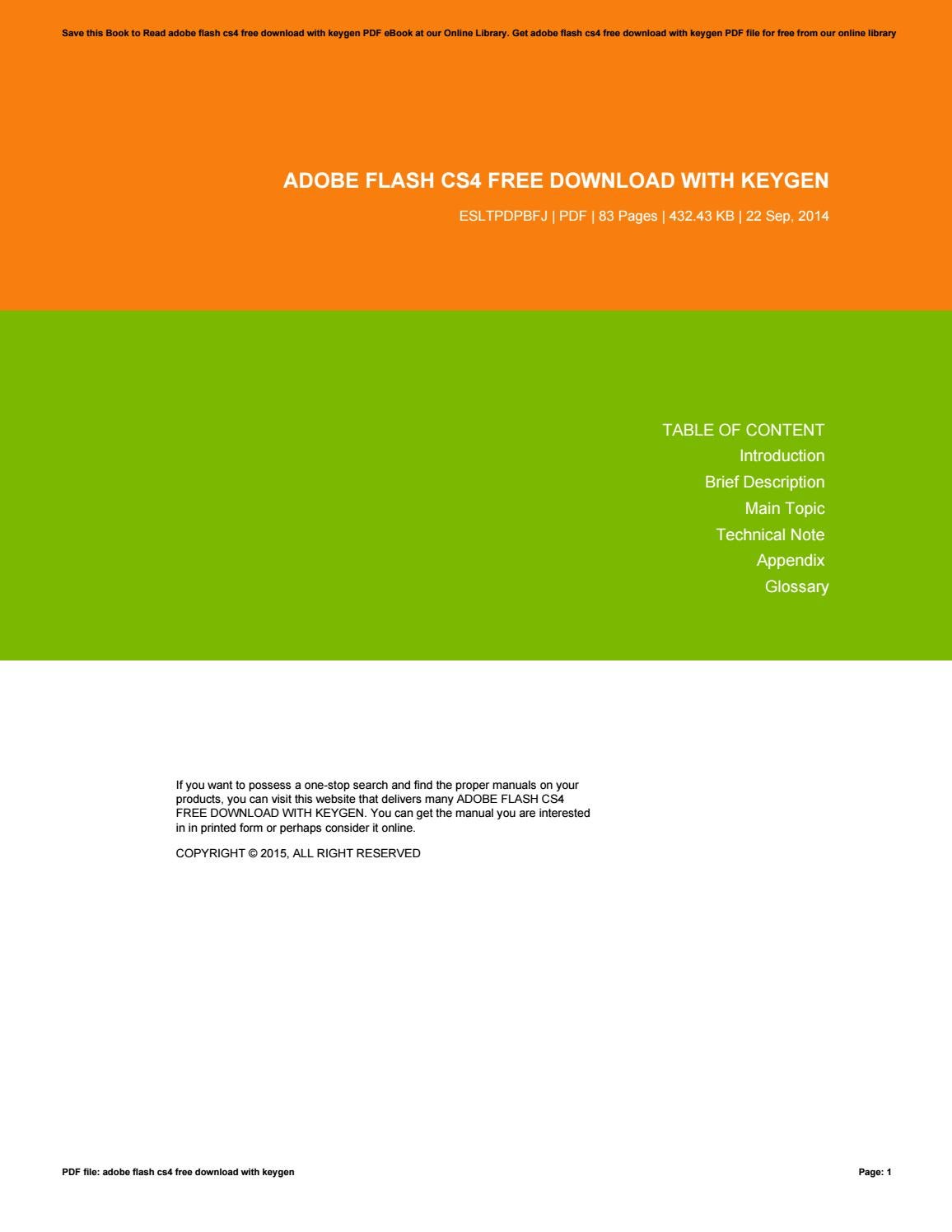 Adobe Flash Cs4 Free Download Full Version With Crack