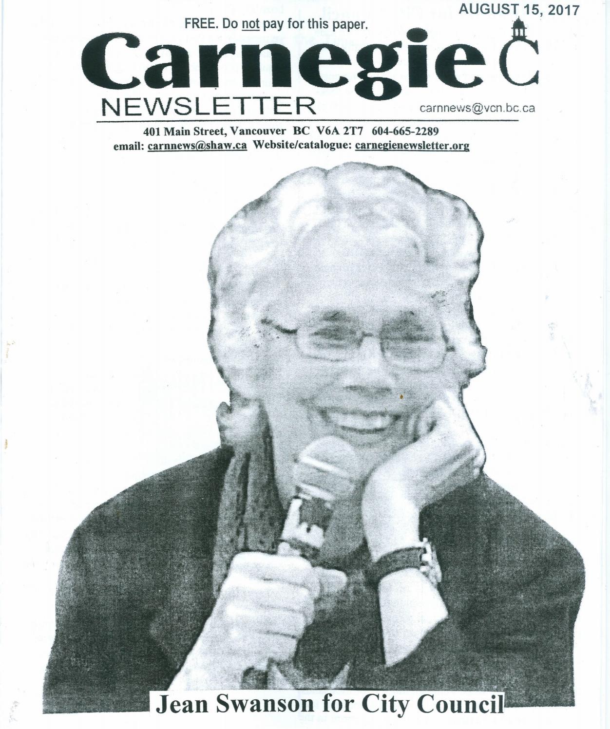 August 15, 2017 carnegie newsletter by Carnegie Newsletter Issuu