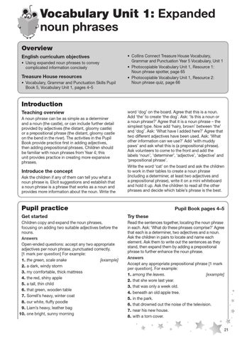Treasure House - Vocabulary, Grammar and Punctuation Skills Teacher’s ...