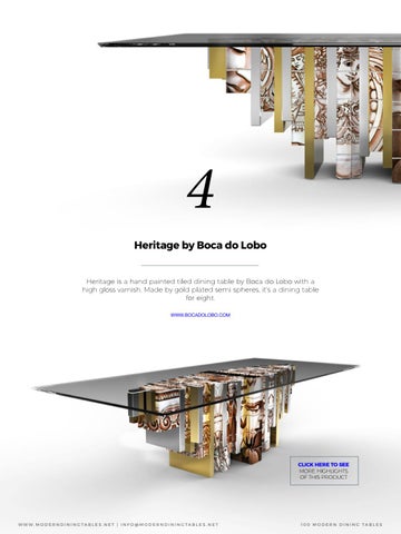 Boca do Lobo 家具目录 · Find your Decorating Style | 餐厅 × Dining Tables 第 7 页