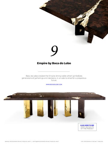 Boca do Lobo 家具目录 · 60 现代 Dining Tables for 轻奢 Homes 第 16 页