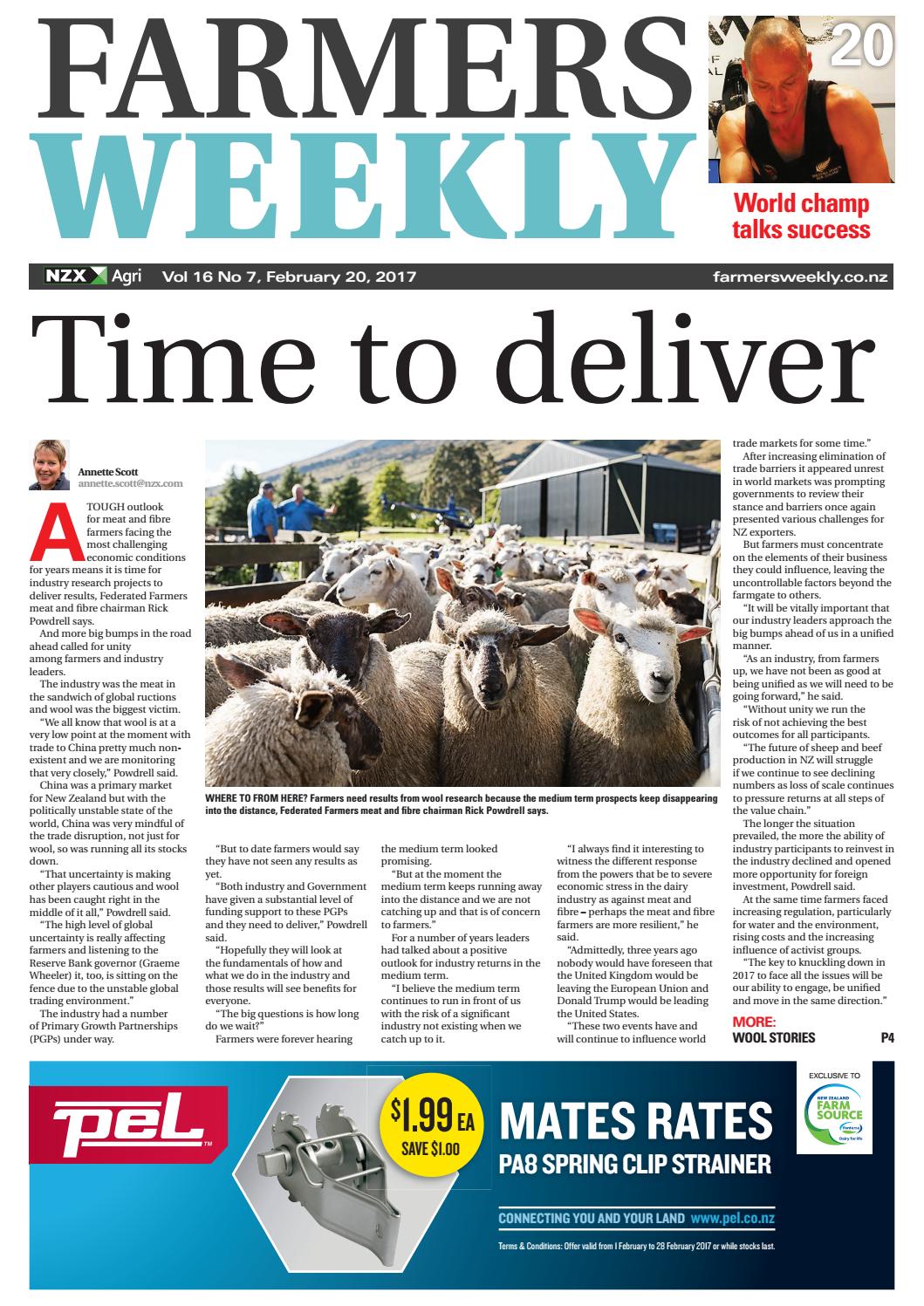 Farmers Weekly NZ February 20 2017 by AgriHQ Issuu
