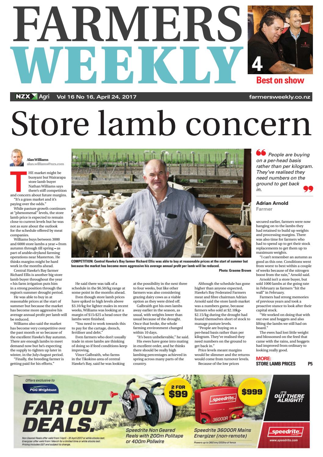 Farmers weekly NZ April 24 2017 by AgriHQ Issuu