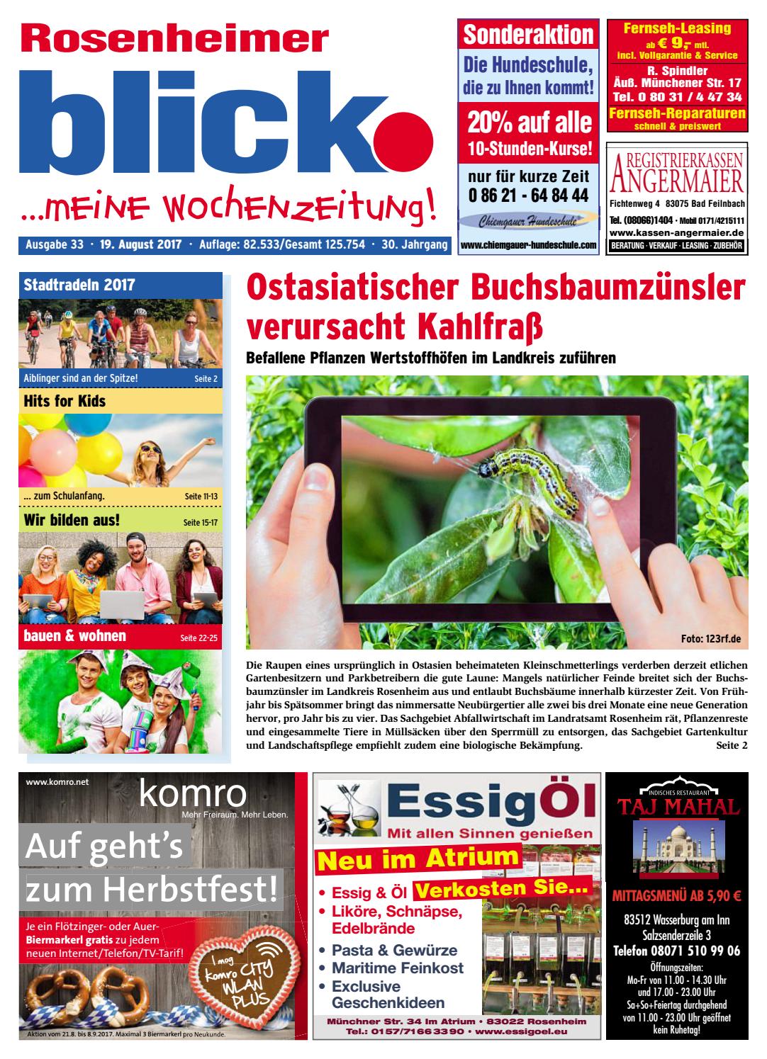 Rosenheimer blick - Ausgabe 33 | 2017 by Blickpunkt Verlag - Issuu