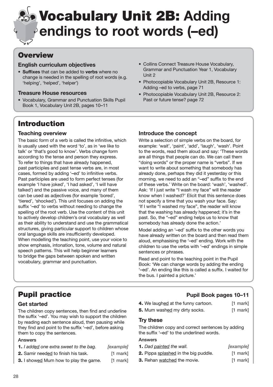 Treasure House - Vocabulary, Grammar and Punctuation Skills Teacher’s ...