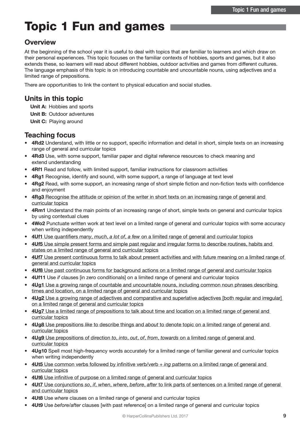 Collins International Primary English as a Second Language - Cambridge ...