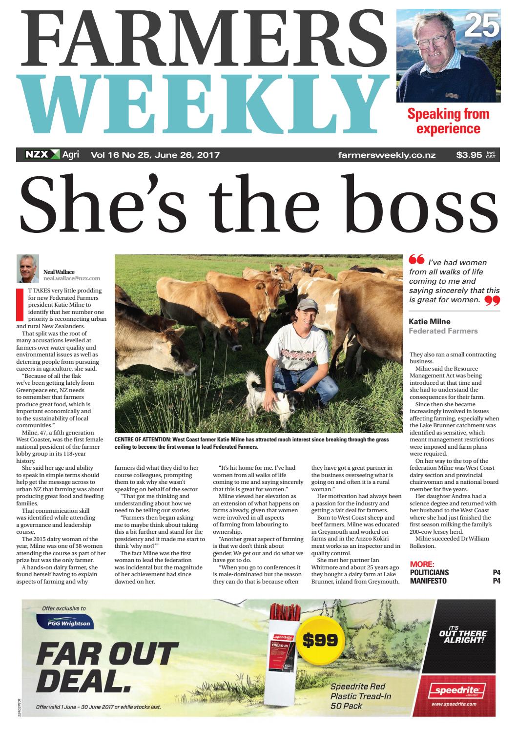 Farmers Weekly NZ June 26 2017 by Farmers Weekly NZ Issuu