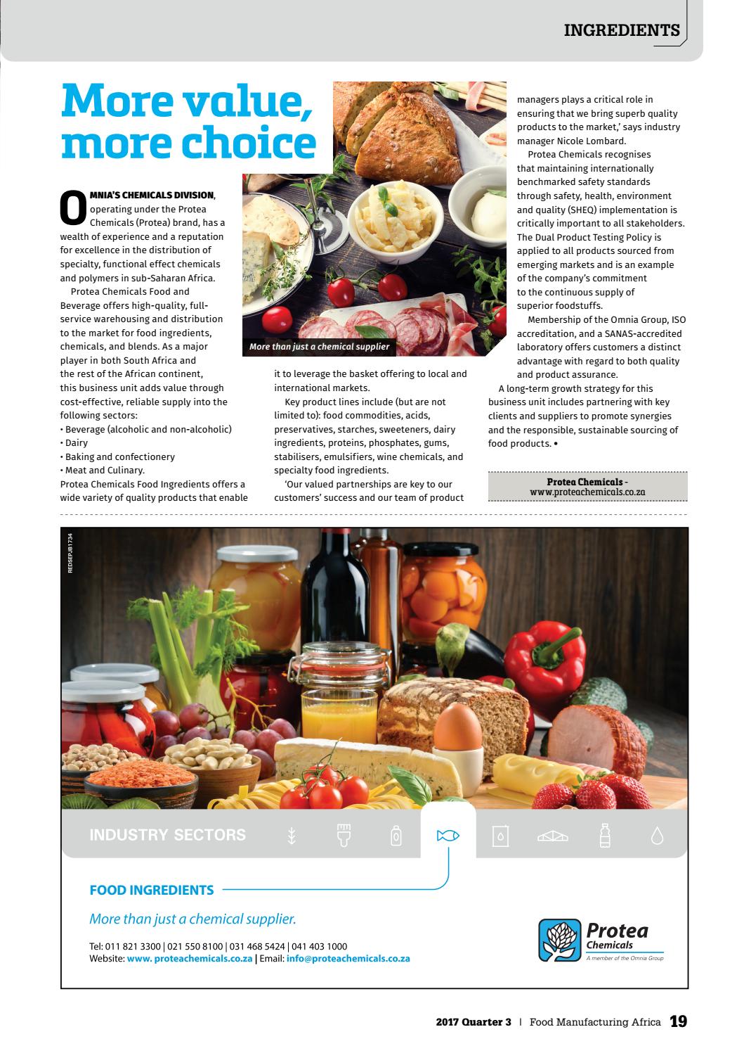 Food Manufacturing Africa AugOct 2017 by New Media B2B Issuu