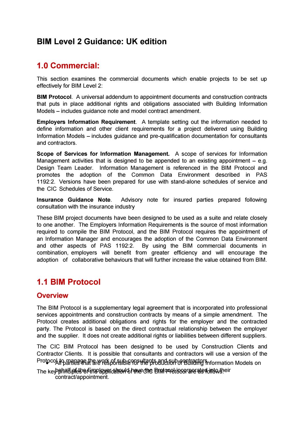 CIC Introduction to Commercial Documents (BIM) by Construction IT