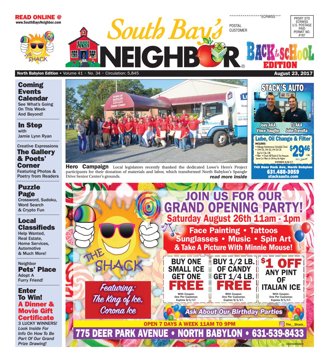 August 23rd 2017 North Babylon By South Bay S Neighbor Newspapers Issuu