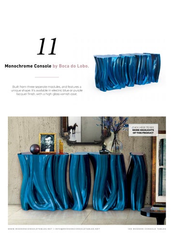 Boca do Lobo 家具目录 · 室内 Ideas - 100 现代 Console Tables 第 18 页