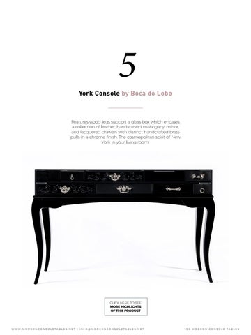 Boca do Lobo 家具目录 · 100 现代 Design Console Tables 第 11 页