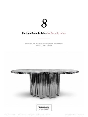Boca do Lobo 家具目录 · 100 现代 Design Console Tables 第 14 页