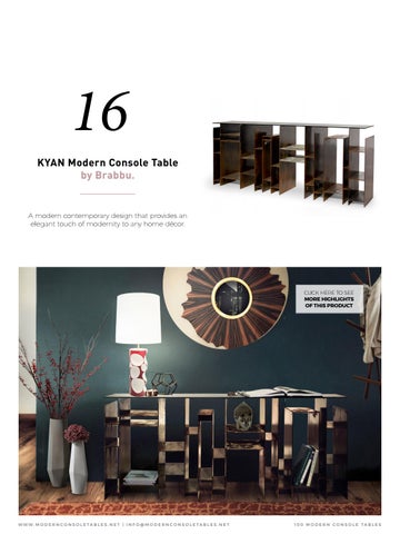 Boca do Lobo 家具目录 · 100 现代 Design Console Tables 第 23 页