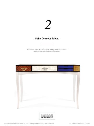 Boca do Lobo 家具目录 · 100 现代 Design Console Tables 第 5 页