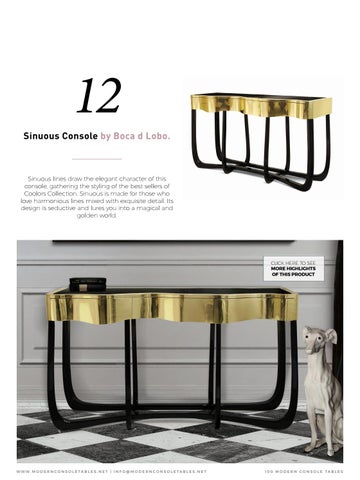 Boca do Lobo 家具目录 · 100 现代 轻奢 Console Tables 第 19 页