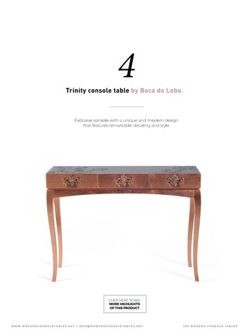 Boca do Lobo 家具目录 · 100 现代 轻奢 Console Tables 第 8 页