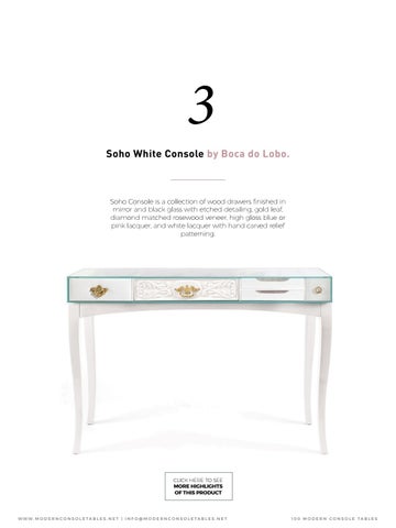 Boca do Lobo 家具目录 · 100 现代 Console Tables for 轻奢 Homes 第 6 页