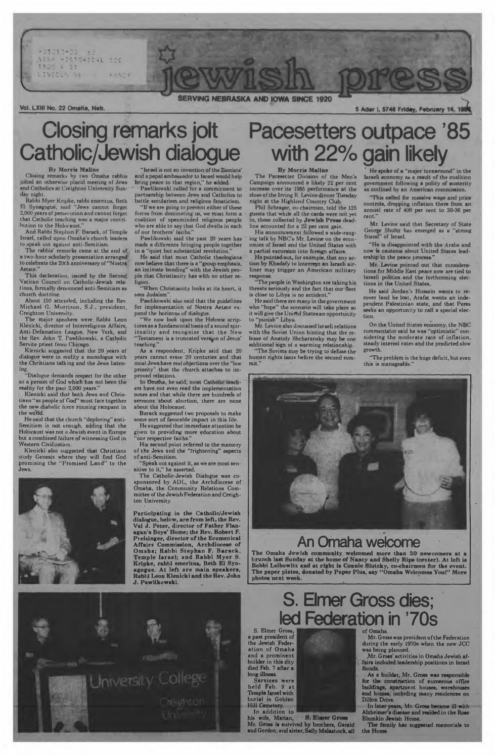 February 14, 1986 by Jewish Press Issuu