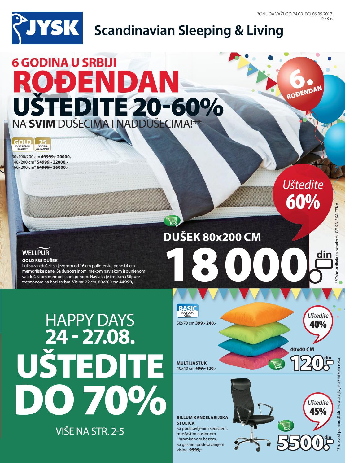 Jysk srbija katalog od 24 08 06 09 2017 by Catalog.hr Issuu