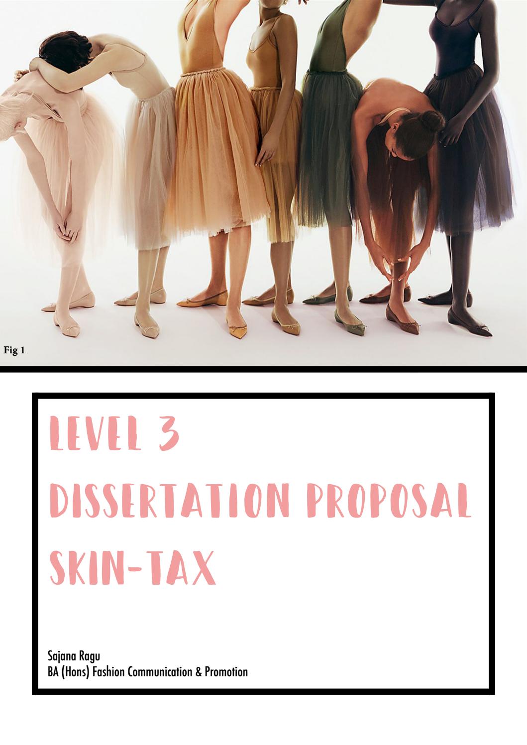 Fashion photography dissertation proposal picture