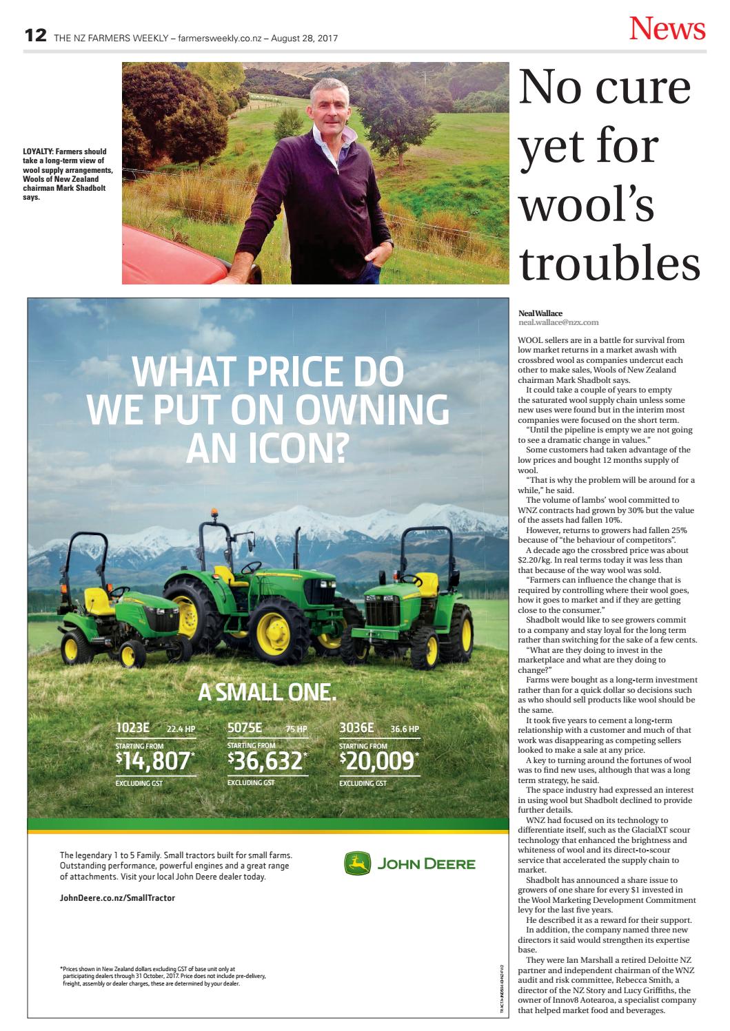 Farmers Weekly NZ August 28 2017 by Farmers Weekly NZ Issuu