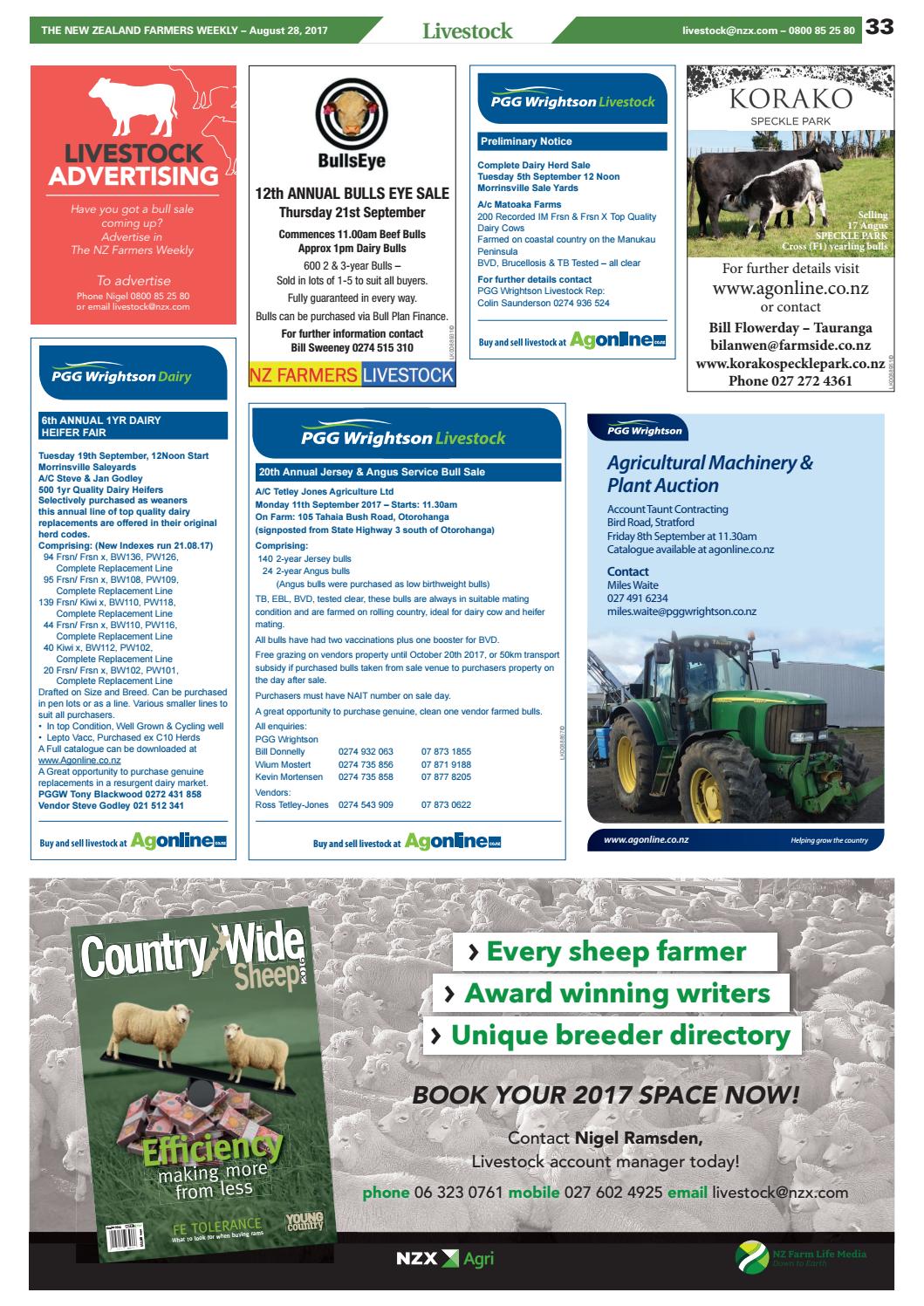 Farmers Weekly NZ August 28 2017 by Farmers Weekly NZ Issuu