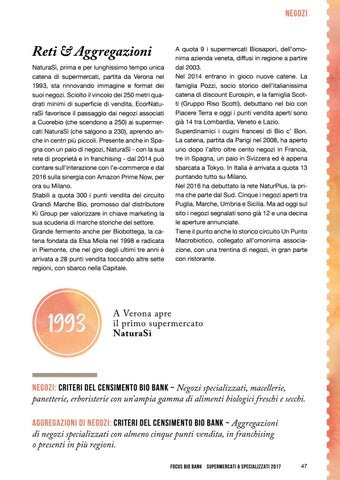 Focus Bio Bank Supermercati Specializzati 2017 By Bio Bank Issuu