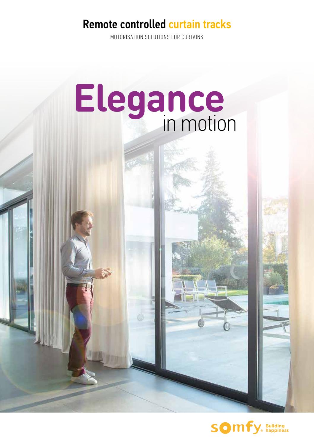 Remote Controlled Curtain Tracks Elegance In Motion By Somfy Issuu