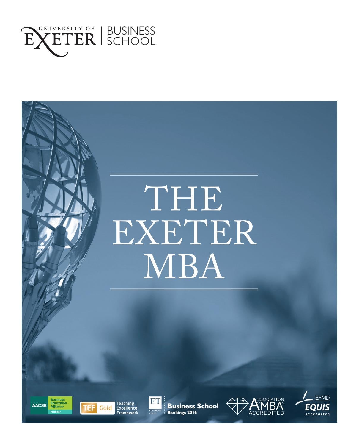 The Exeter MBA by University of Exeter Issuu