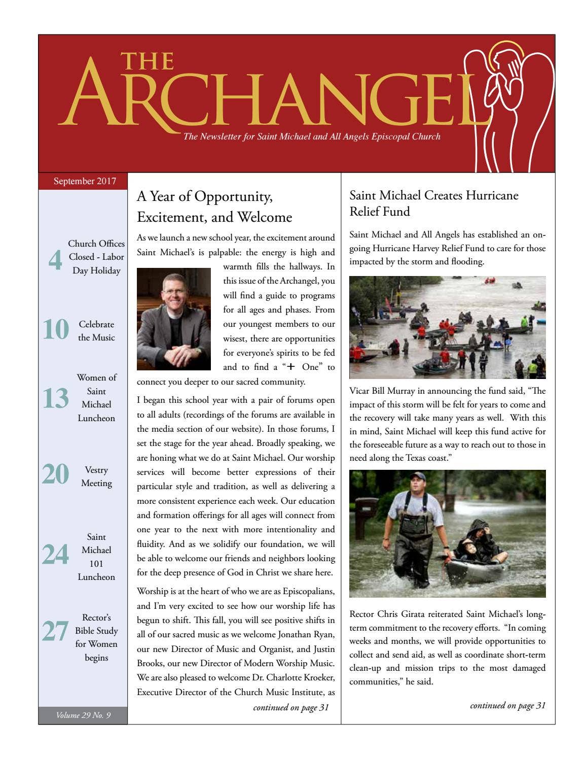 The Archangel September 2017 by Saint Michael and All Angels Episcopal ...