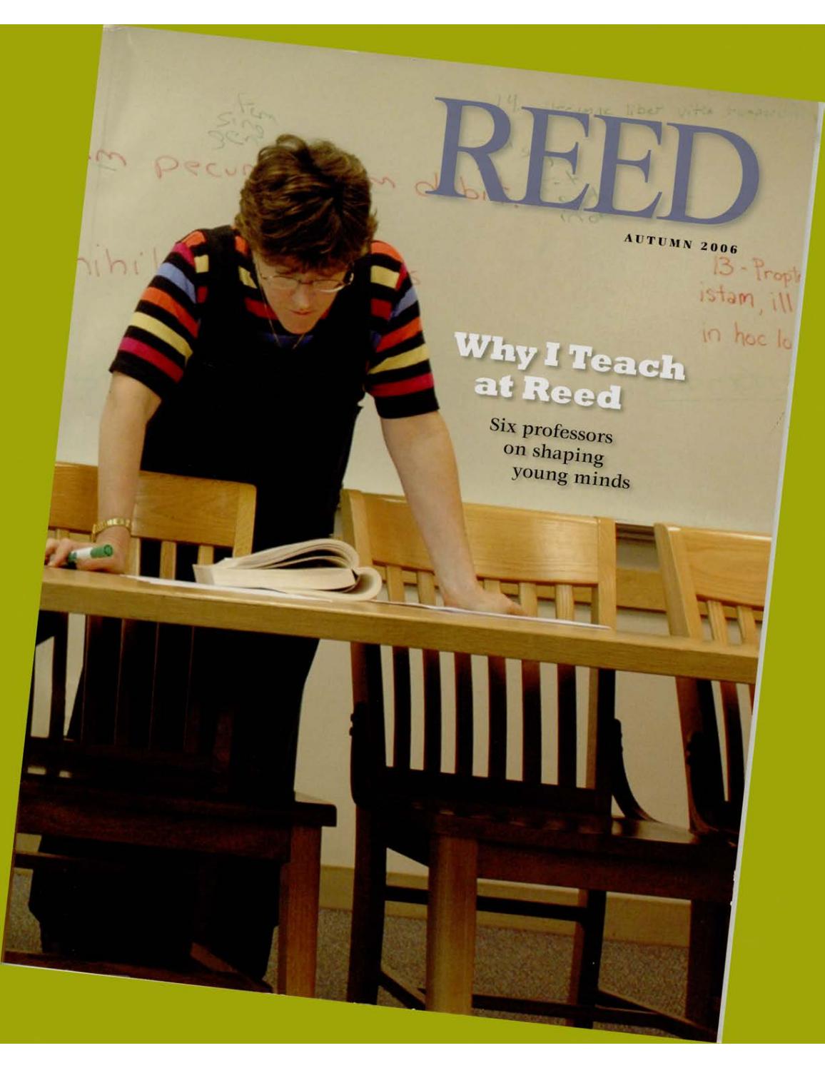 Reed College Magazine November 2006 by Reed College Issuu