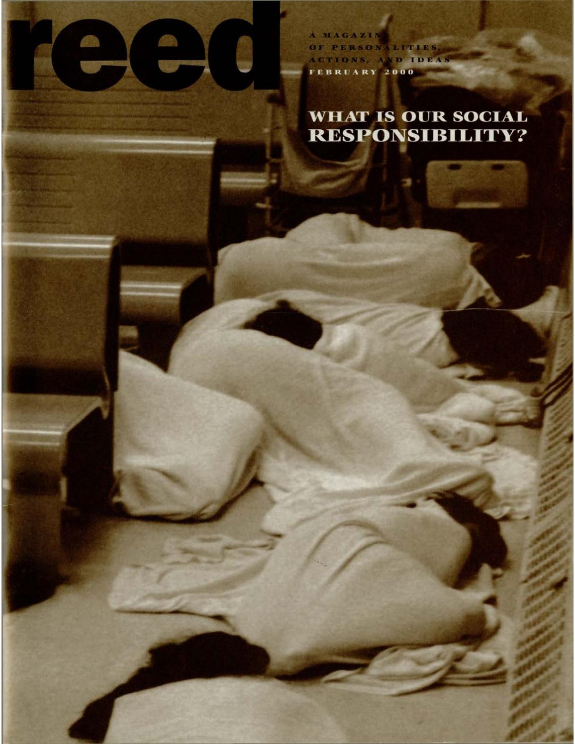 Reed College Magazine February 2000 by Reed College Issuu