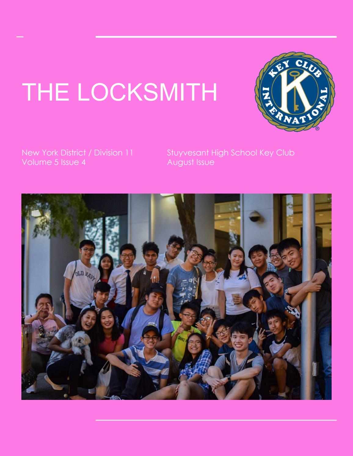 The Locksmith, August 2017 by Stuyvesant High School Key Club Issuu
