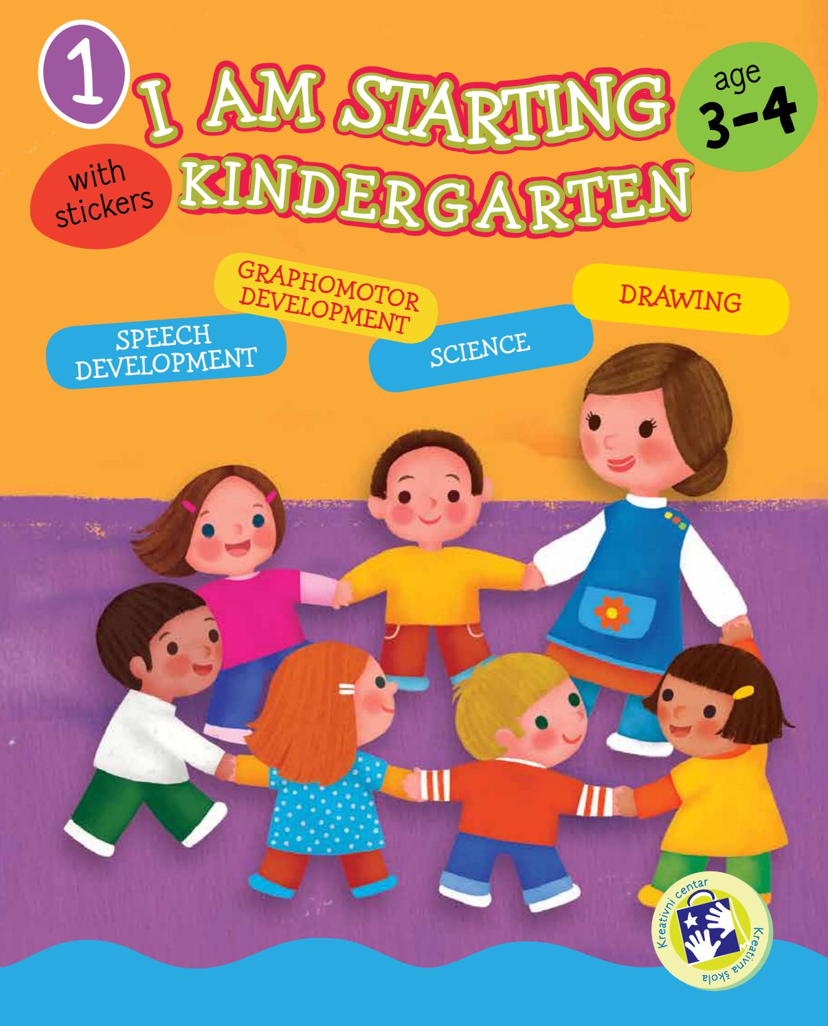 Preschool activity i am starting kindergarten by Kreativni centar Issuu
