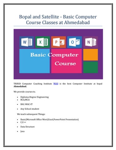 Bopal And Satellite Basic Computer Course Classes At Ahmedabad By Bopal And Satellite Basic Computer Course Classes At Ahmedabad By