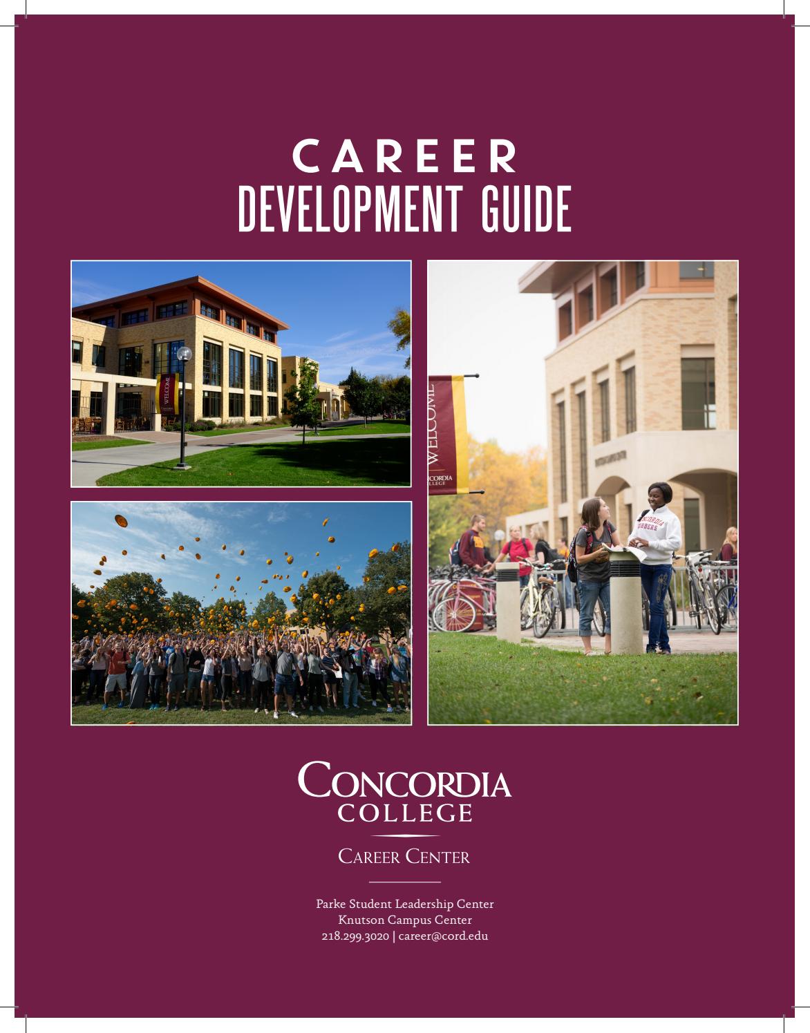 Career Development Guide by Concordia College Issuu