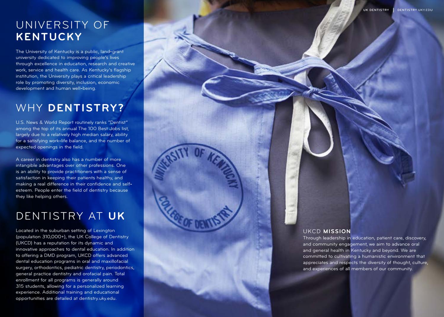 UK College of Dentistry Viewbook by UK College of Dentistry Issuu