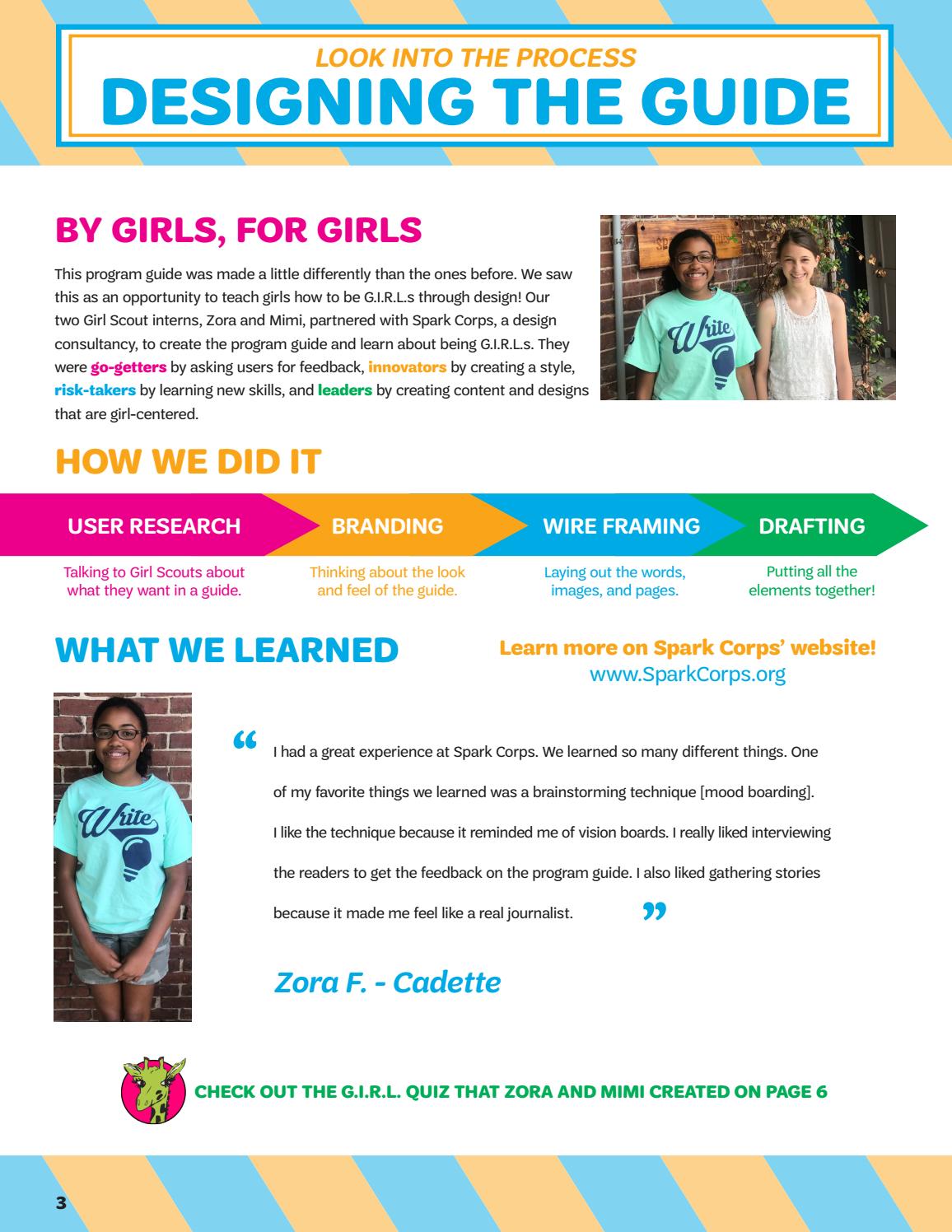 2017-2018 Program Guide - Girl Scouts of Greater Atlanta by Girl Scouts ...