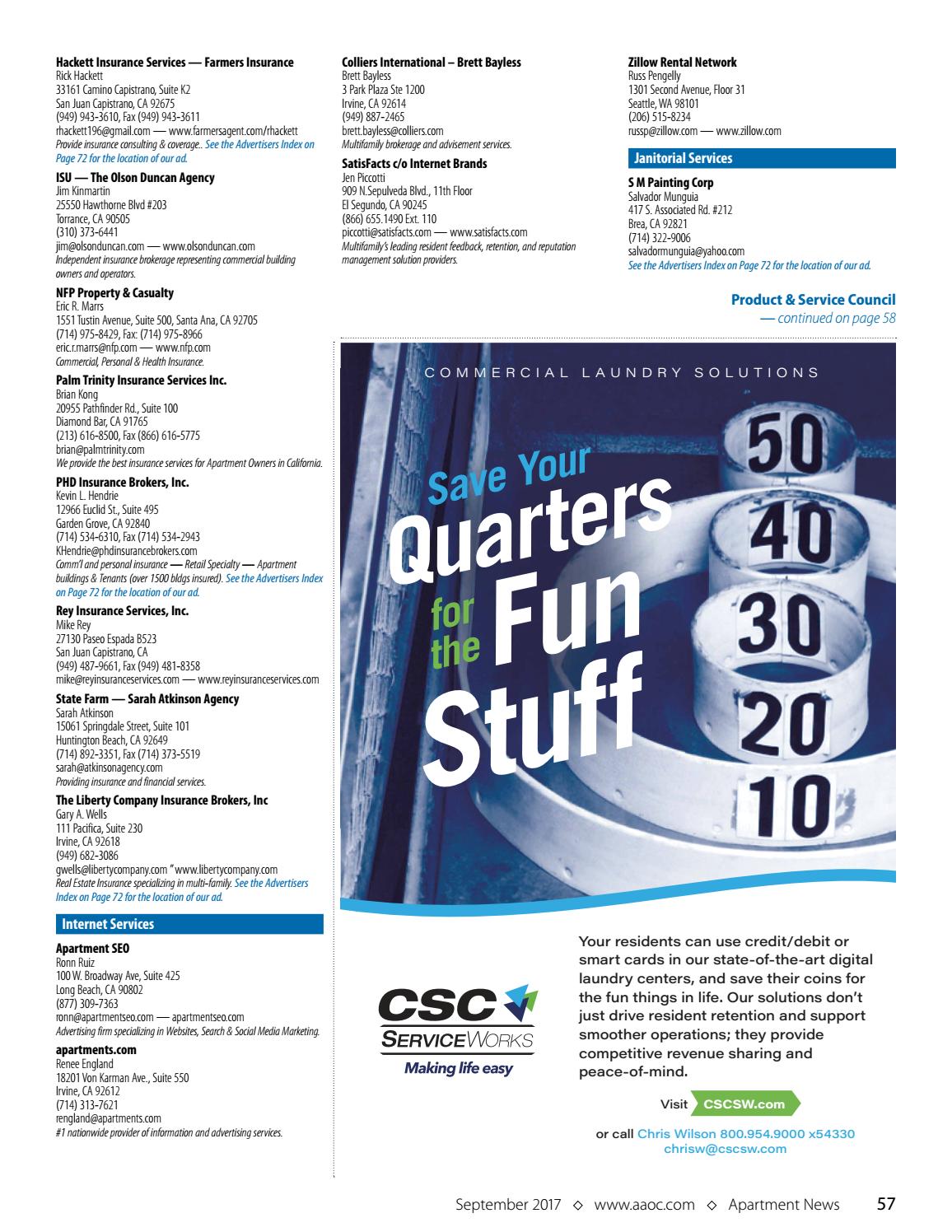 September 2017 Apartment News Magazine By Apartment Association Of