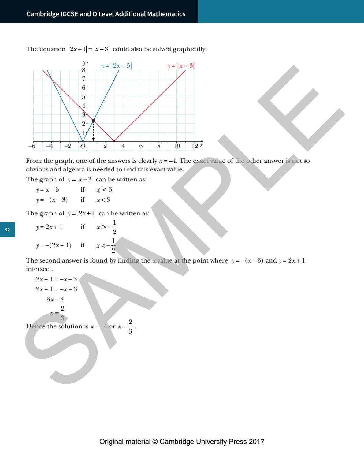 Preview Cambridge IGCSE® and O Level Additional Mathematics Coursebook ...