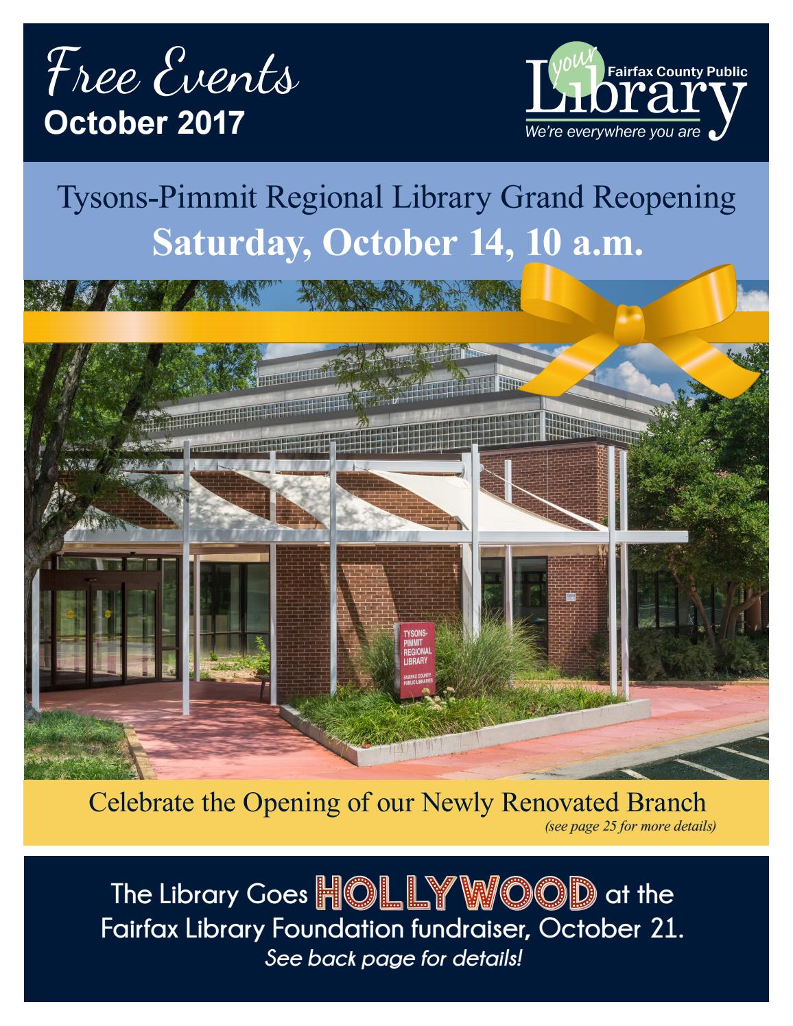 October 2017 Free Events Calendar by Fairfax County Public Library - Issuu october-2017-free-events-calendar-by-fairfax-county-public-library-issuu