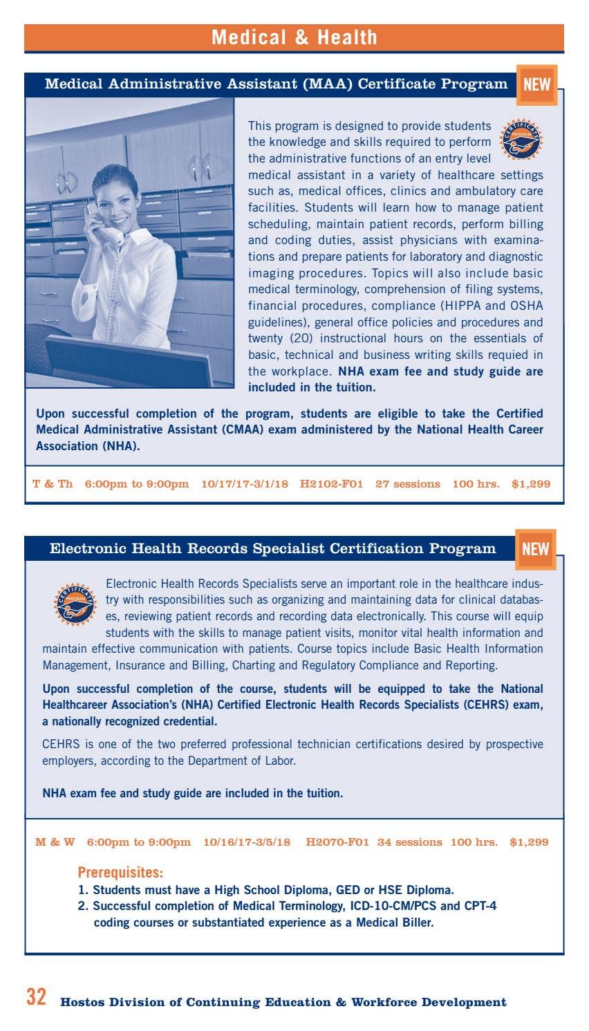 Fall 2017 Continuing Education Catalog by Hostos Community College Issuu