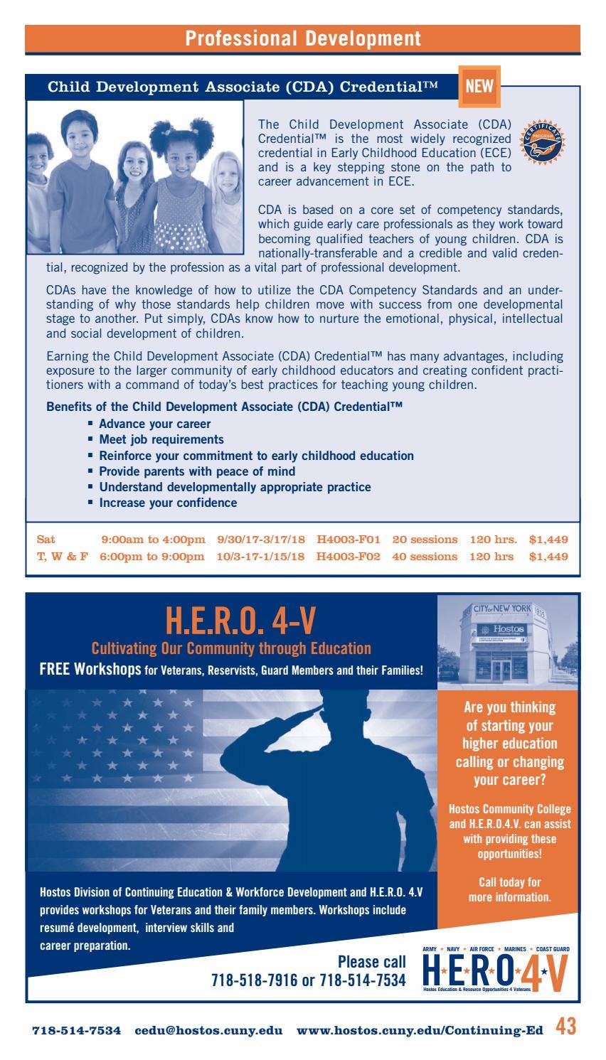 Fall 2017 Continuing Education Catalog by Hostos Community College Issuu