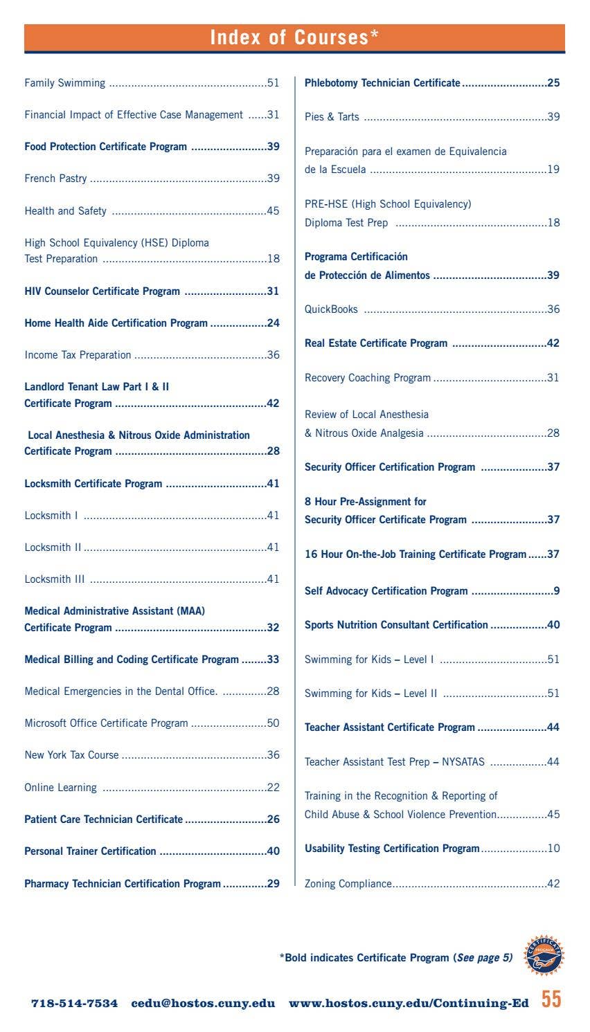Fall 2017 Continuing Education Catalog by Hostos Community College Issuu