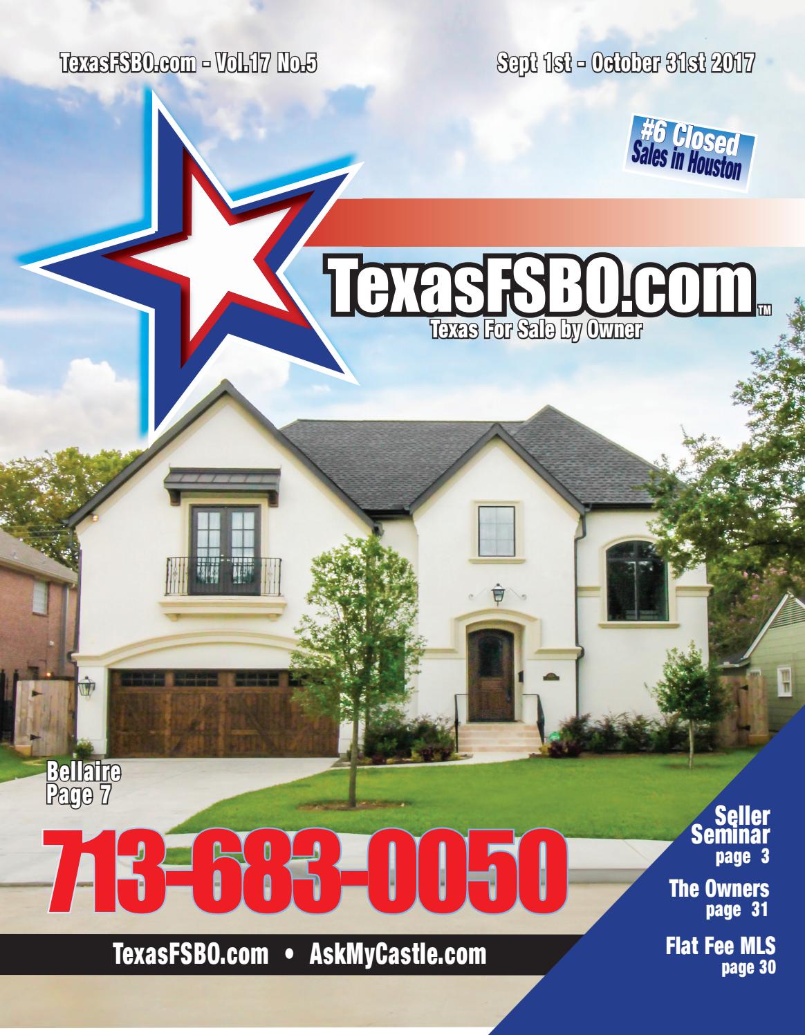 Sept/October 2017 by Texas FSBO Issuu