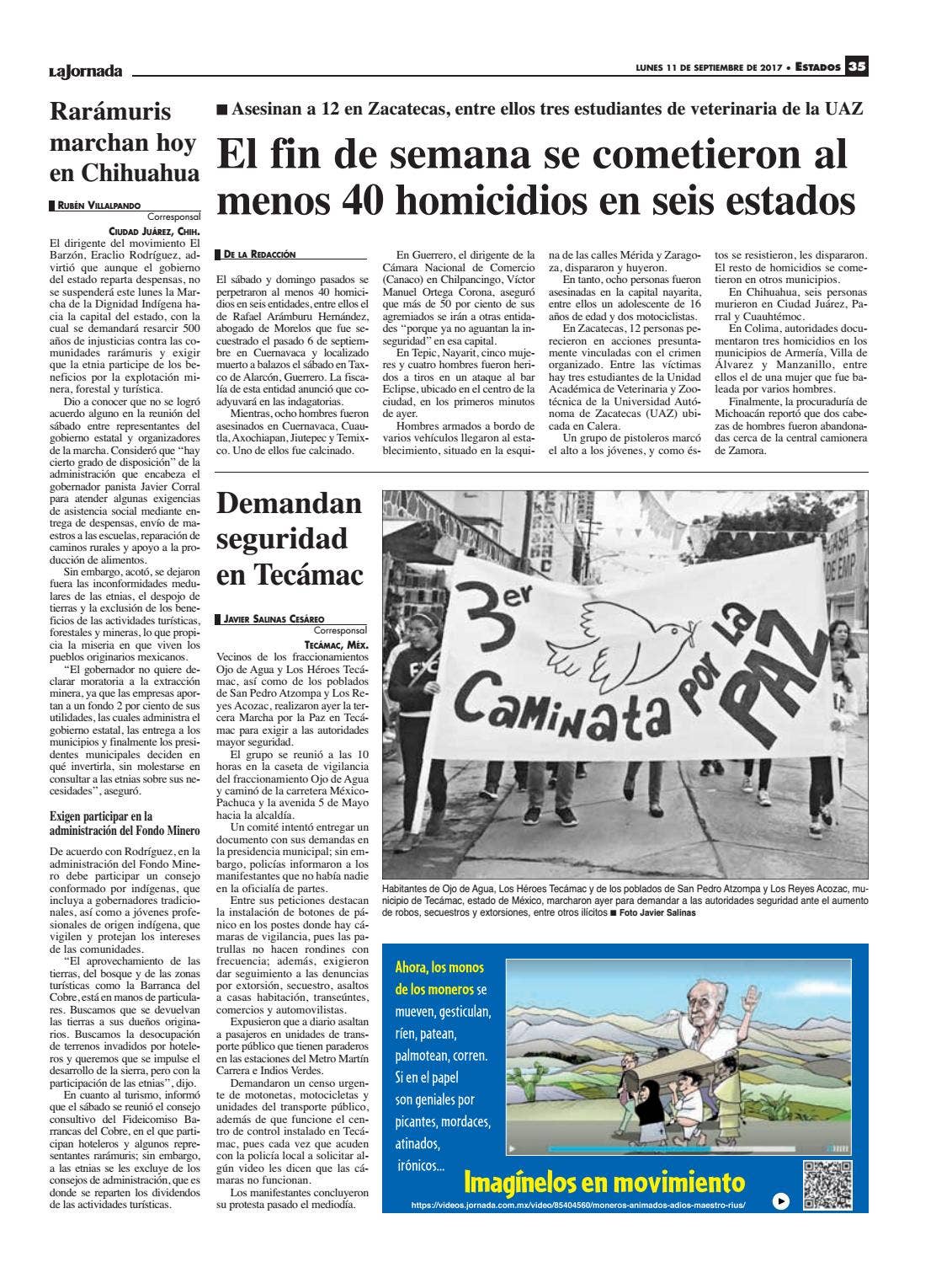 La Jornada, 09/11/2017 by La Jornada - Issuu