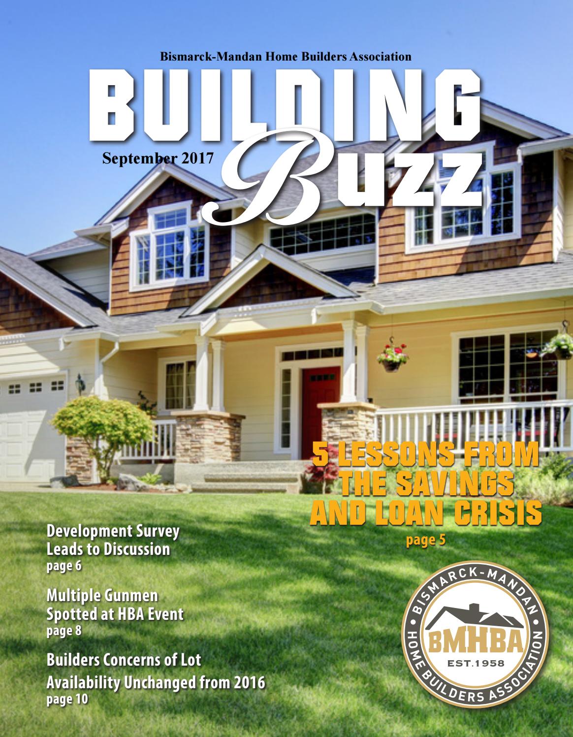 September 2017 Building Buzz By Bismarck Mandan Home Builders 