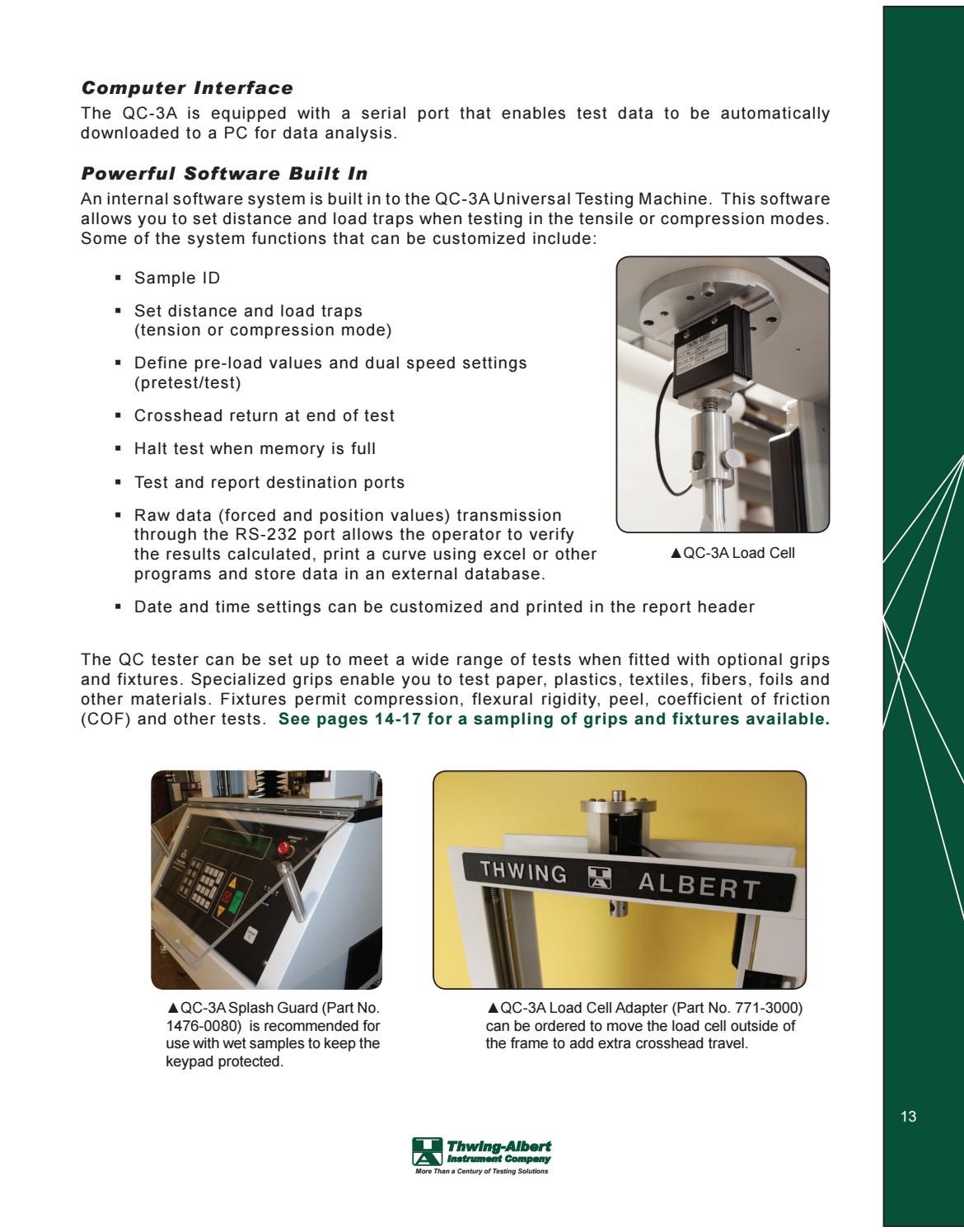 Thwing-Albert Product Catalog by Brenda Fisher - Issuu